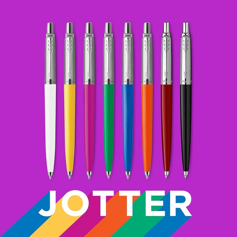 Parker Jotter Originals Ballpoint Pen, Classic Black Finish, Medium Point, Blue Ink, 1 Count - Image 5